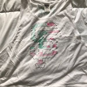 Women’s Small White PINK VS Muscle Tank